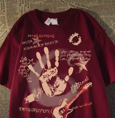Men's Cotton T-Shirts Red
