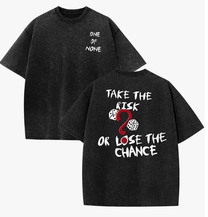 Mens Vintage Washed Graphic T Shirt Oversized Unisex Cotton Tee Black
